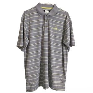 Pebble Beach Performance Striped Polo Golf Shirts Size L “Excellent”.